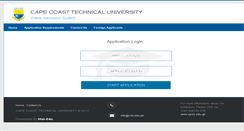 Desktop Screenshot of admissions.cpoly.edu.gh